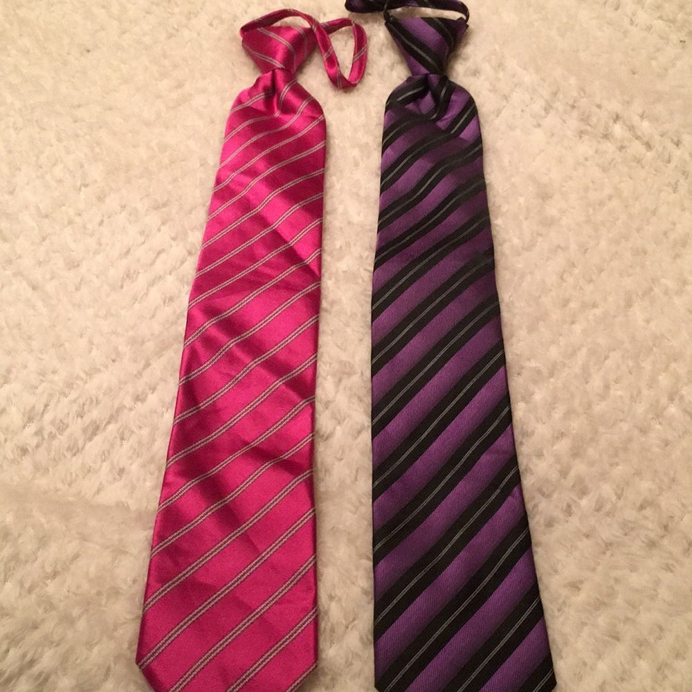 Clericci Zipper Ties Lot of 2
